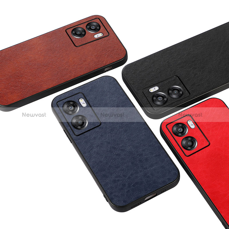 Soft Luxury Leather Snap On Case Cover B07H for Oppo A56S 5G