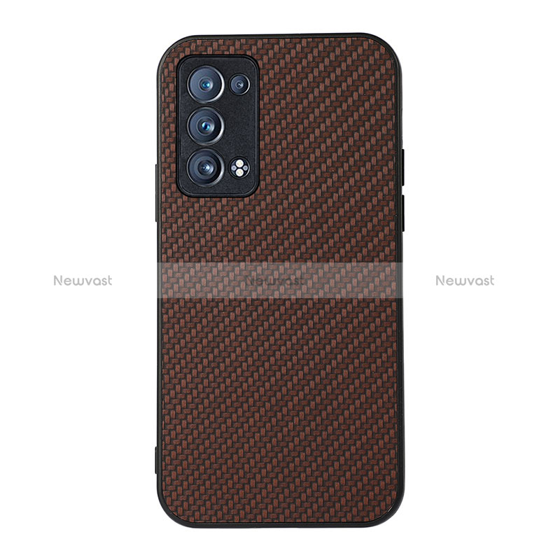 Soft Luxury Leather Snap On Case Cover B07H for Oppo Reno6 Pro+ Plus 5G