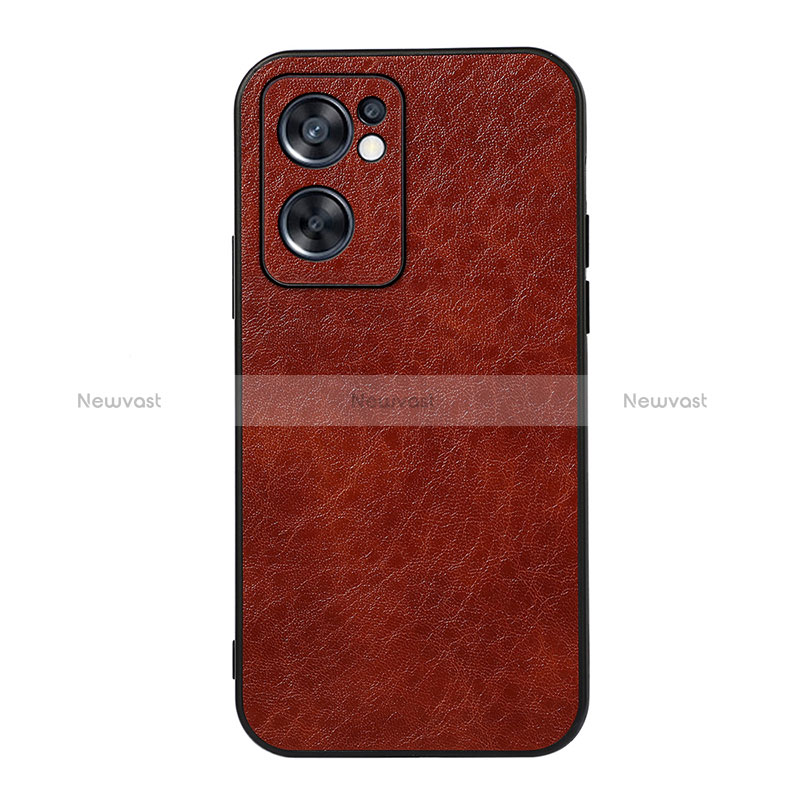 Soft Luxury Leather Snap On Case Cover B07H for Oppo Reno7 SE 5G