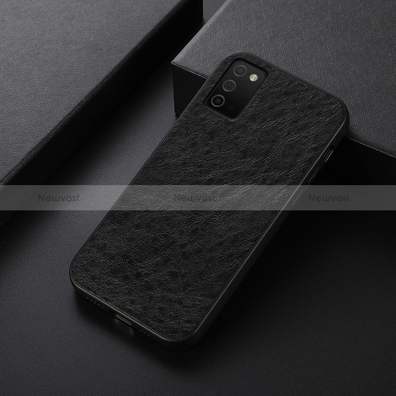 Soft Luxury Leather Snap On Case Cover B07H for Samsung Galaxy M02s
