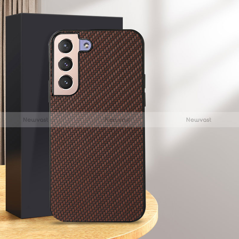 Soft Luxury Leather Snap On Case Cover B07H for Samsung Galaxy S25 Plus 5G