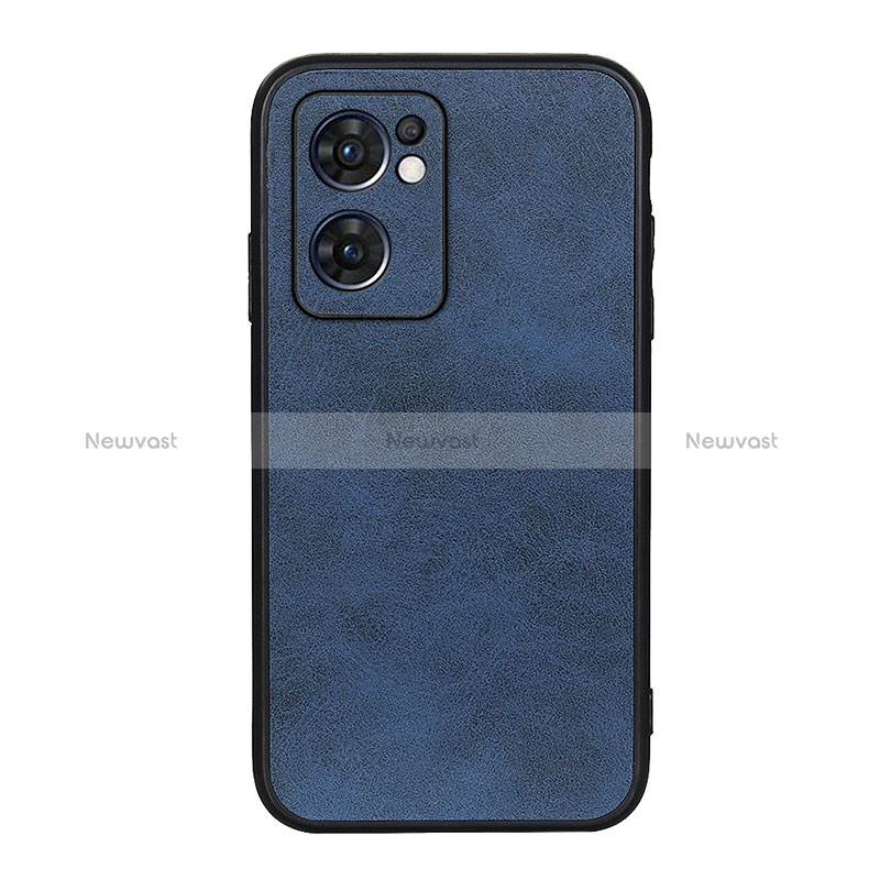 Soft Luxury Leather Snap On Case Cover B08H for Oppo Reno7 5G