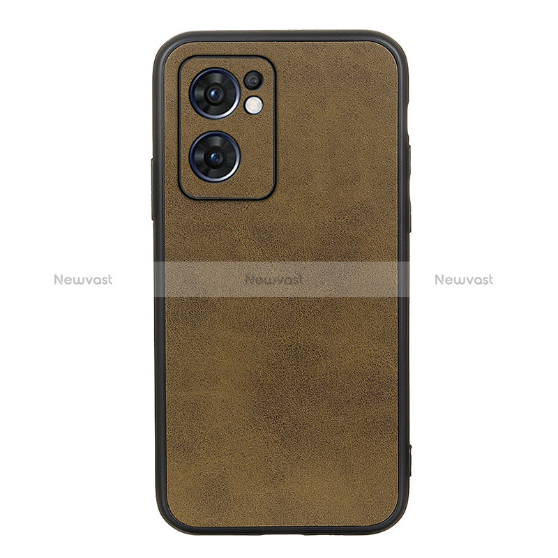 Soft Luxury Leather Snap On Case Cover B08H for Oppo Reno7 5G