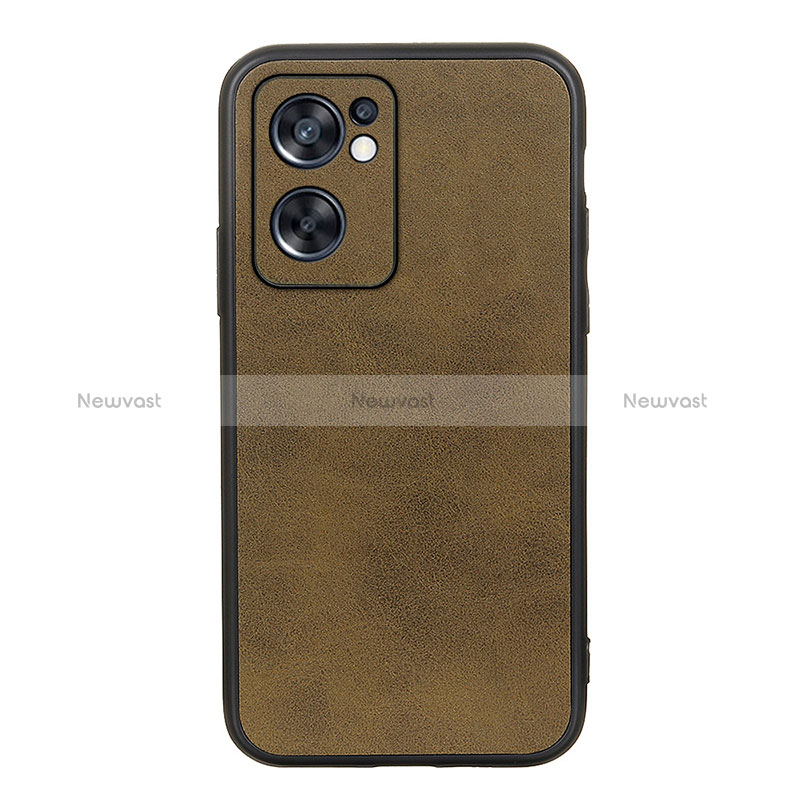 Soft Luxury Leather Snap On Case Cover B08H for Oppo Reno7 SE 5G