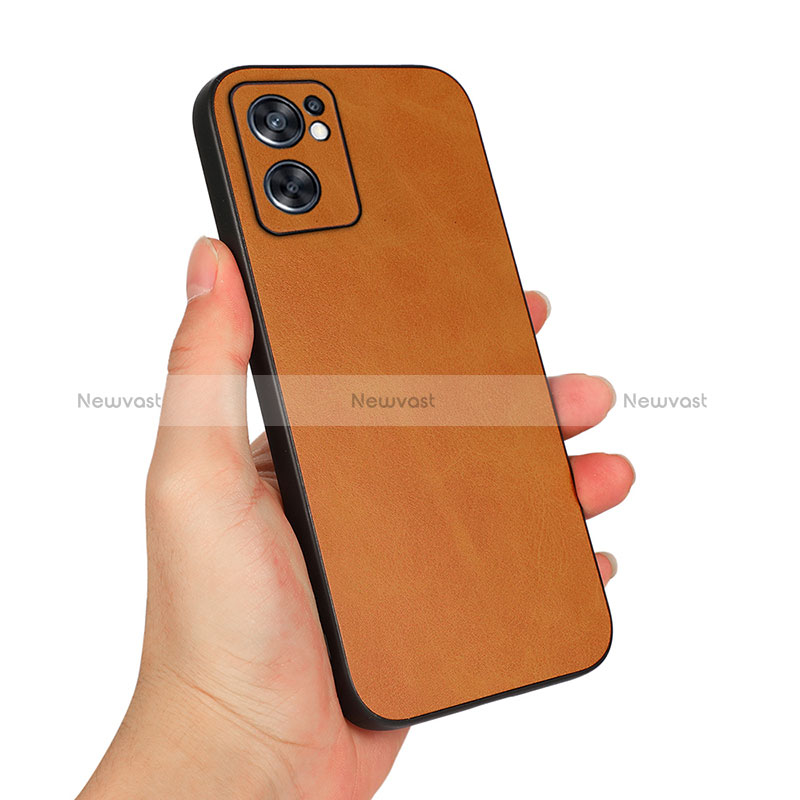 Soft Luxury Leather Snap On Case Cover B08H for Oppo Reno7 SE 5G