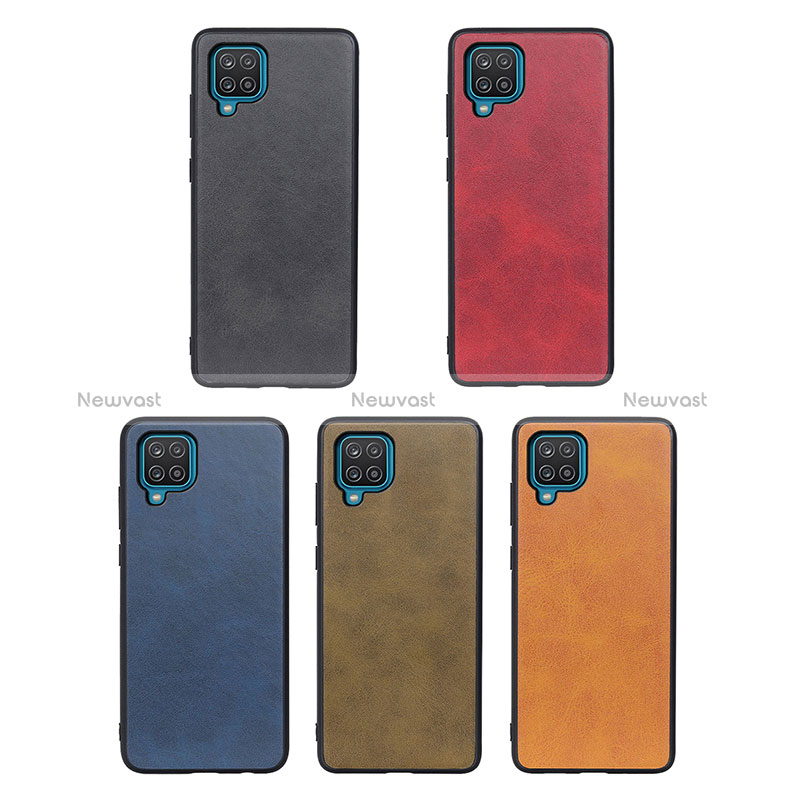 Soft Luxury Leather Snap On Case Cover B08H for Samsung Galaxy A12 Nacho