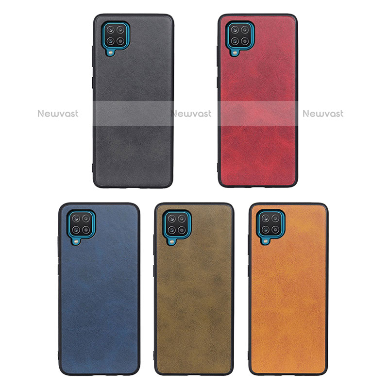 Soft Luxury Leather Snap On Case Cover B08H for Samsung Galaxy F12