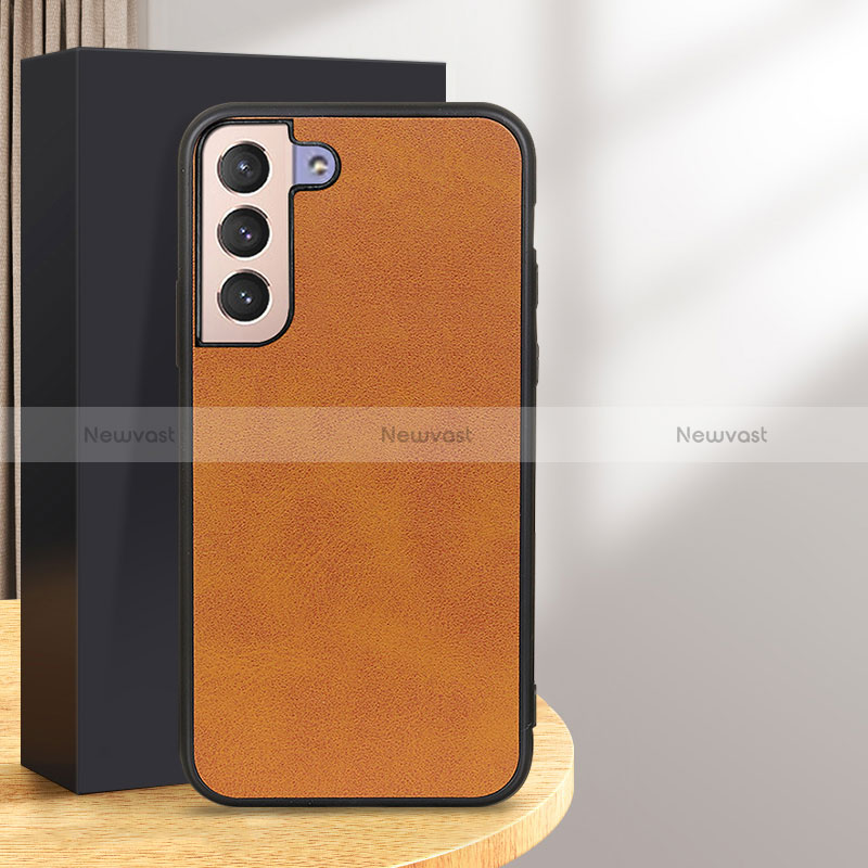 Soft Luxury Leather Snap On Case Cover B08H for Samsung Galaxy S25 Plus 5G