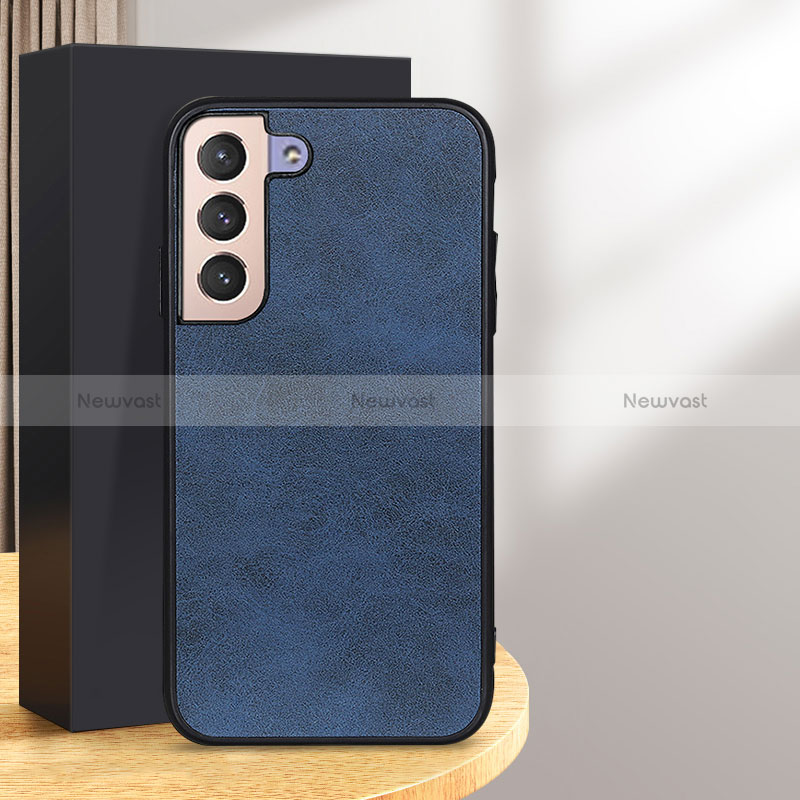 Soft Luxury Leather Snap On Case Cover B08H for Samsung Galaxy S25 Plus 5G