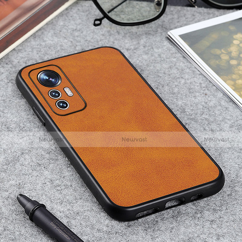 Soft Luxury Leather Snap On Case Cover B08H for Xiaomi Mi 12 5G