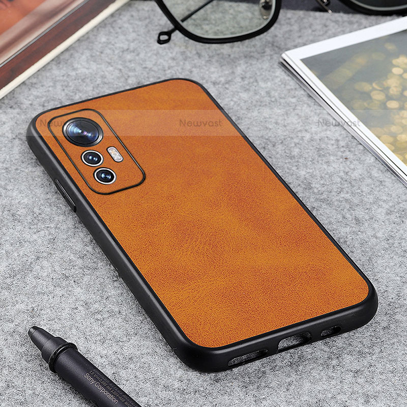 Soft Luxury Leather Snap On Case Cover B08H for Xiaomi Mi 12S 5G