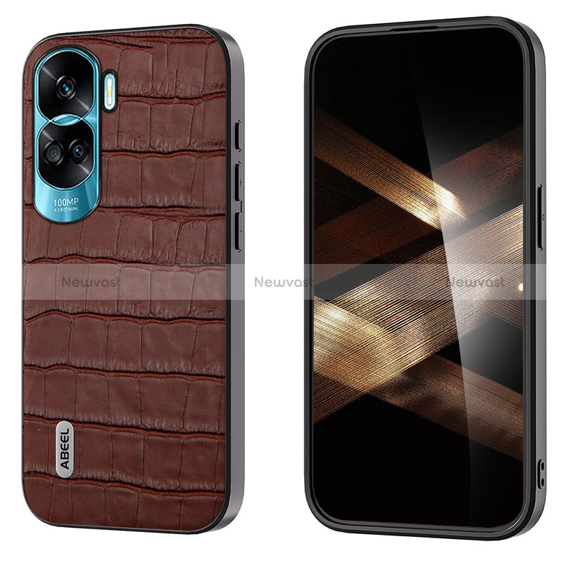 Soft Luxury Leather Snap On Case Cover BH4 for Huawei Honor 90 Lite 5G