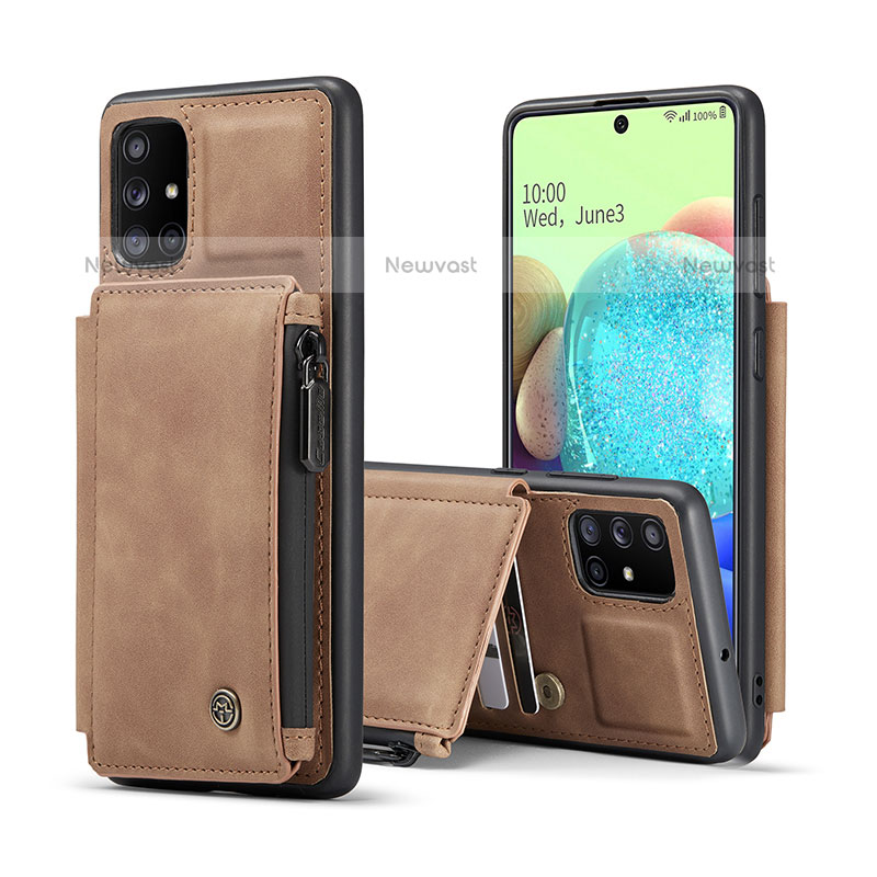 Soft Luxury Leather Snap On Case Cover C01S for Samsung Galaxy A71 4G A715
