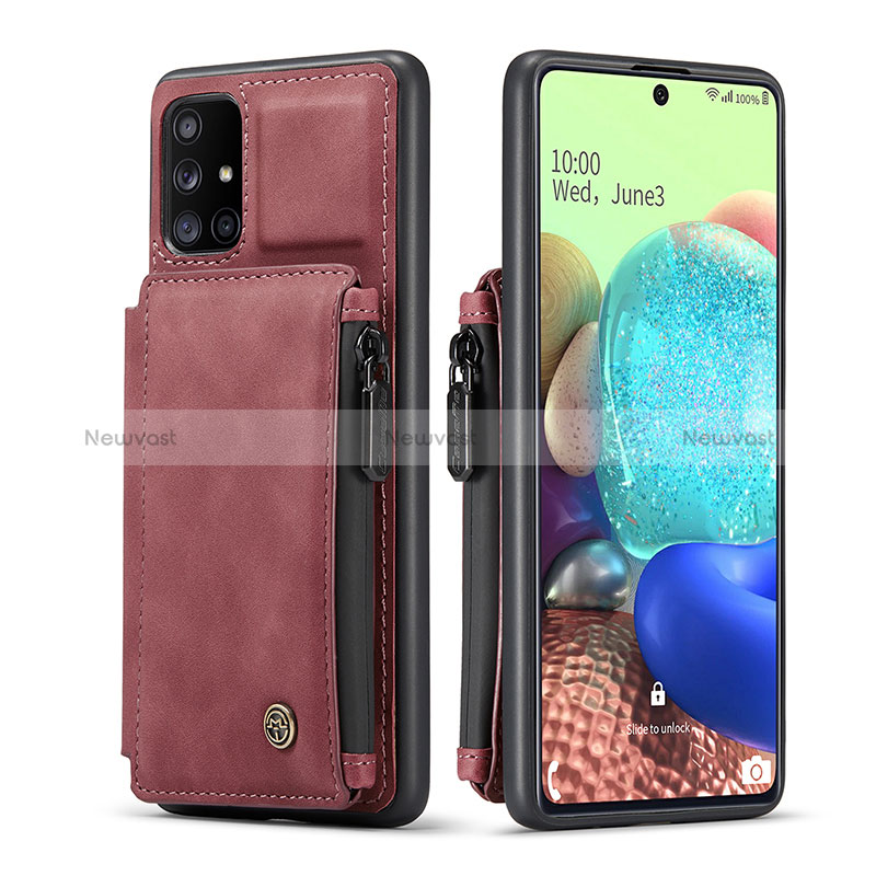 Soft Luxury Leather Snap On Case Cover C01S for Samsung Galaxy A71 5G