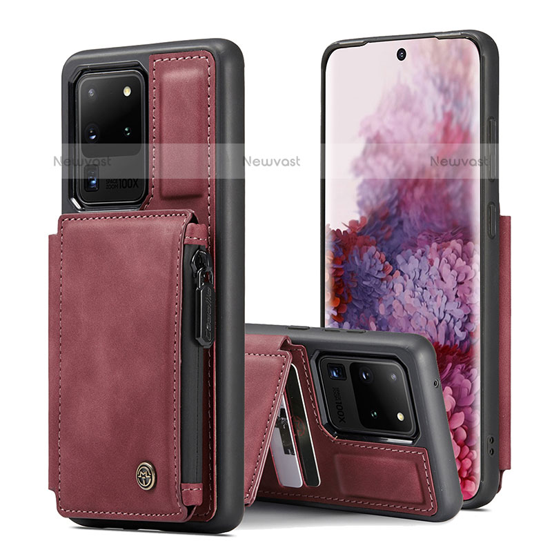 Soft Luxury Leather Snap On Case Cover C01S for Samsung Galaxy S20 Ultra 5G