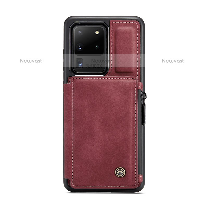 Soft Luxury Leather Snap On Case Cover C01S for Samsung Galaxy S20 Ultra 5G