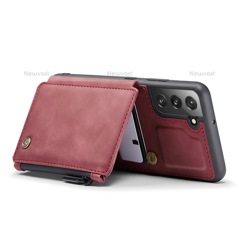 Soft Luxury Leather Snap On Case Cover C01S for Samsung Galaxy S21 5G