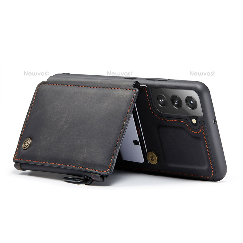 Soft Luxury Leather Snap On Case Cover C02S for Samsung Galaxy S21 FE 5G