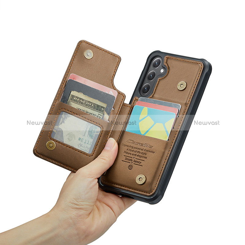 Soft Luxury Leather Snap On Case Cover C02S for Samsung Galaxy S25 5G