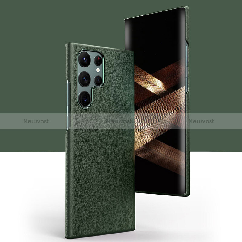 Soft Luxury Leather Snap On Case Cover C04 for Samsung Galaxy S24 Ultra 5G