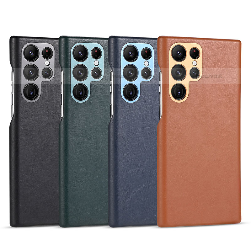 Soft Luxury Leather Snap On Case Cover C05 for Samsung Galaxy S23 Ultra 5G