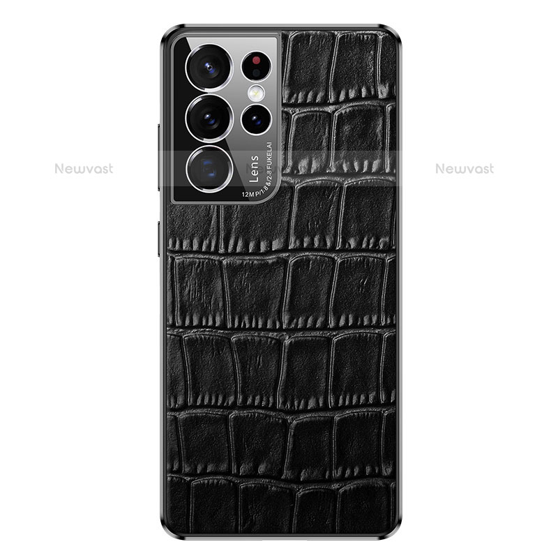 Soft Luxury Leather Snap On Case Cover C09 for Samsung Galaxy S21 Ultra 5G