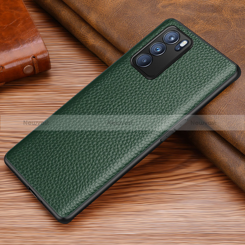 Soft Luxury Leather Snap On Case Cover DL1 for Oppo Reno6 Pro 5G India