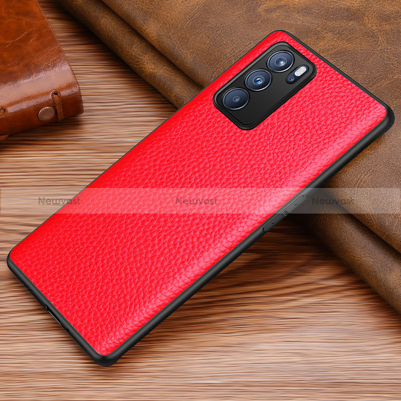 Soft Luxury Leather Snap On Case Cover DL1 for Oppo Reno6 Pro 5G India