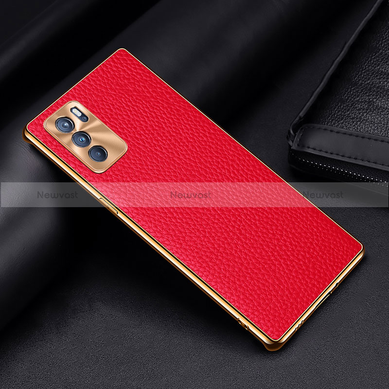 Soft Luxury Leather Snap On Case Cover DL2 for Oppo Reno6 Pro 5G India