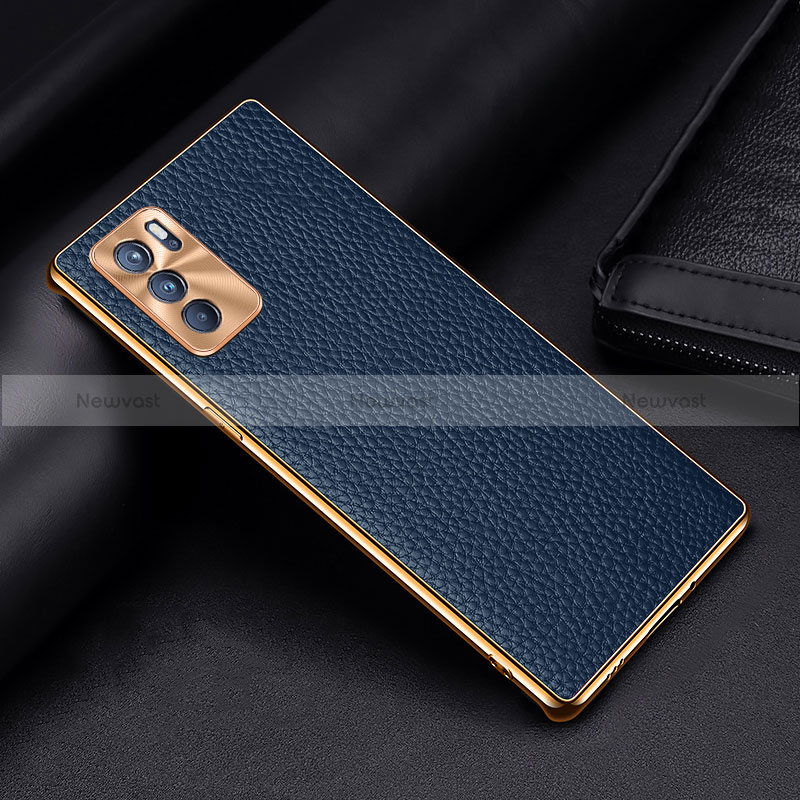 Soft Luxury Leather Snap On Case Cover DL2 for Oppo Reno6 Pro 5G India