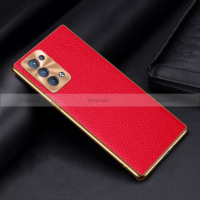 Soft Luxury Leather Snap On Case Cover DL2 for Oppo Reno6 Pro+ Plus 5G