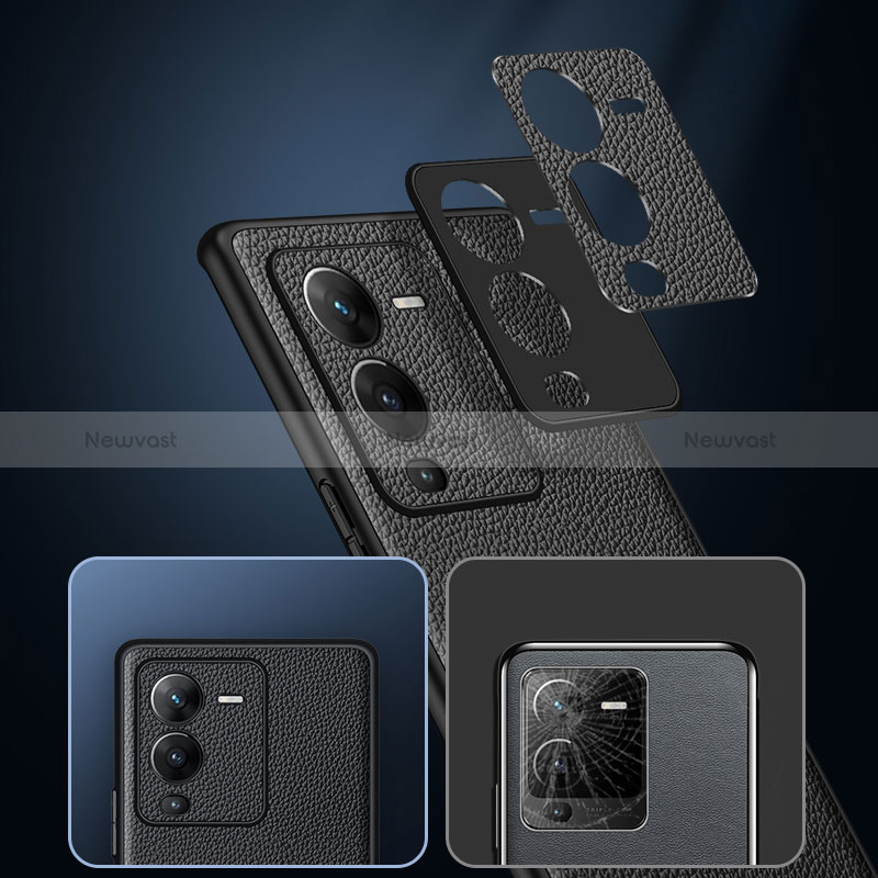 Soft Luxury Leather Snap On Case Cover DL2 for Vivo V25 Pro 5G