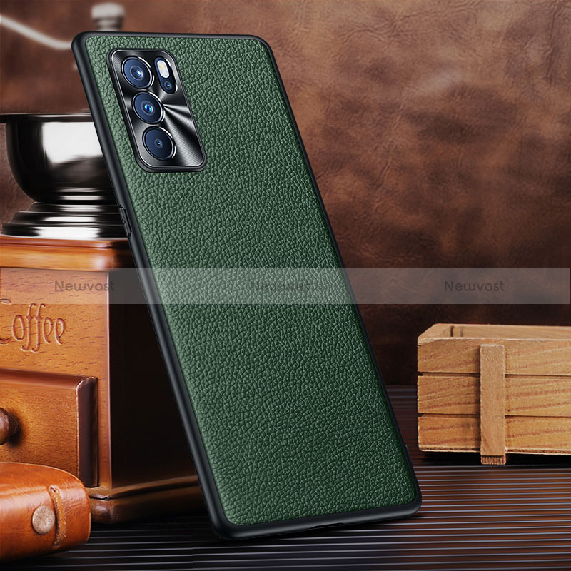 Soft Luxury Leather Snap On Case Cover DL3 for Oppo Reno6 Pro 5G India