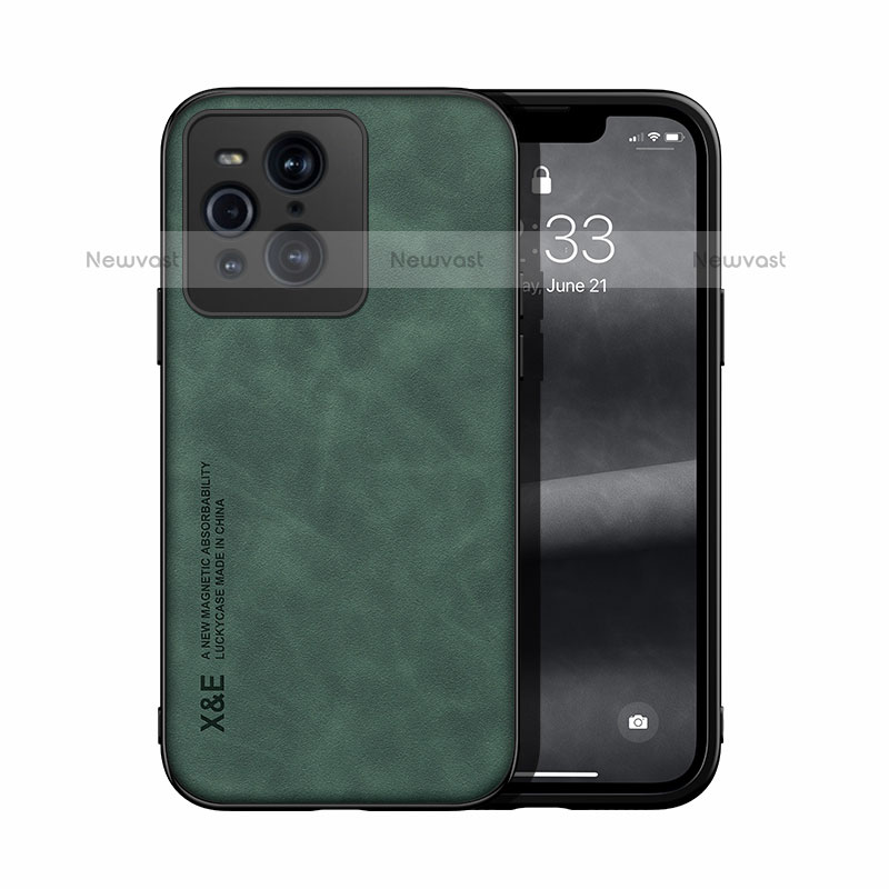 Soft Luxury Leather Snap On Case Cover DY1 for Oppo Find X3 Pro 5G Green