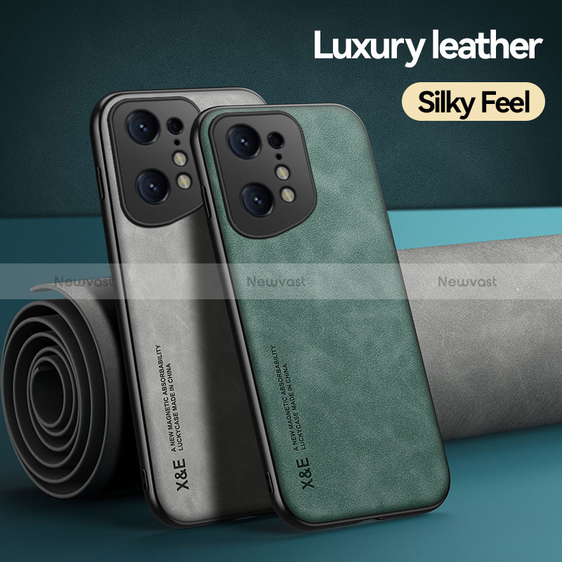 Soft Luxury Leather Snap On Case Cover DY1 for Oppo Find X5 5G