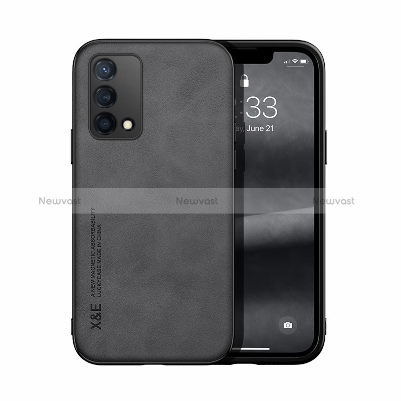 Soft Luxury Leather Snap On Case Cover DY1 for Oppo Reno6 Lite Black