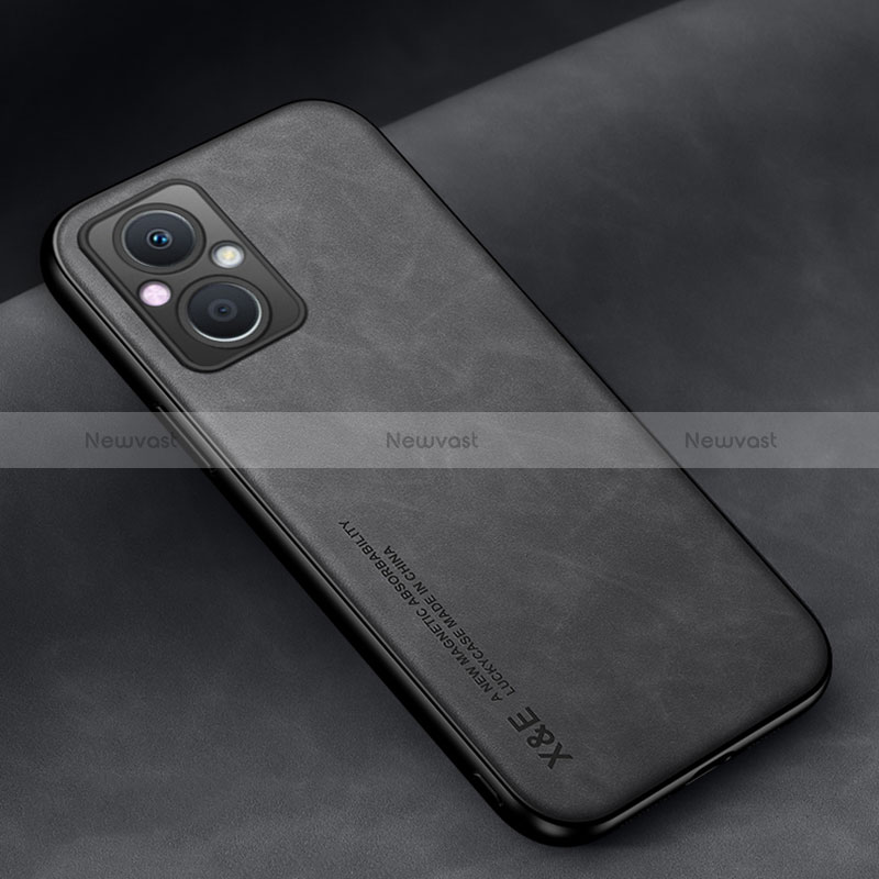 Soft Luxury Leather Snap On Case Cover DY1 for Oppo Reno8 Z 5G Black