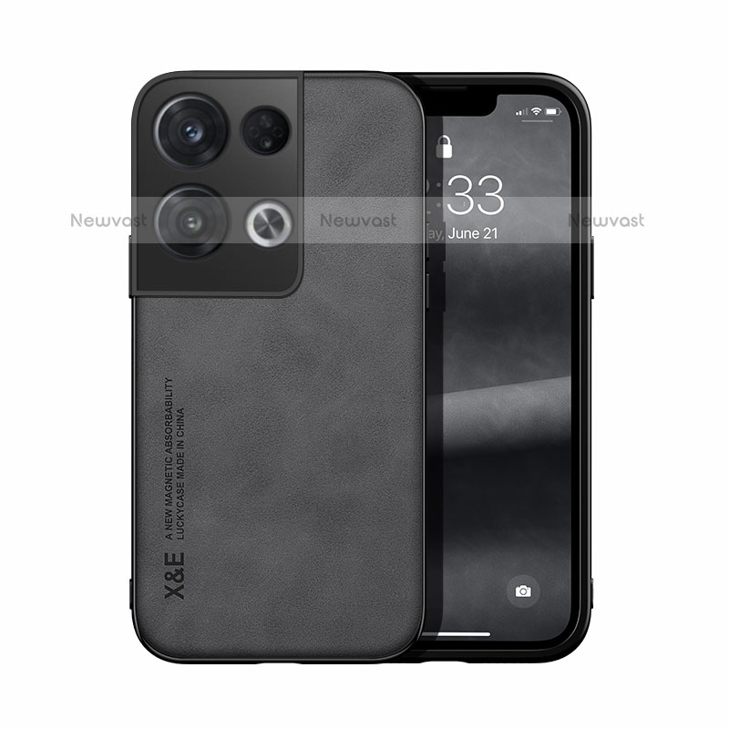 Soft Luxury Leather Snap On Case Cover DY1 for Oppo Reno9 Pro+ Plus 5G Black