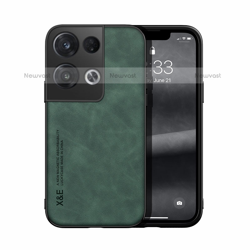 Soft Luxury Leather Snap On Case Cover DY1 for Oppo Reno9 Pro+ Plus 5G Green