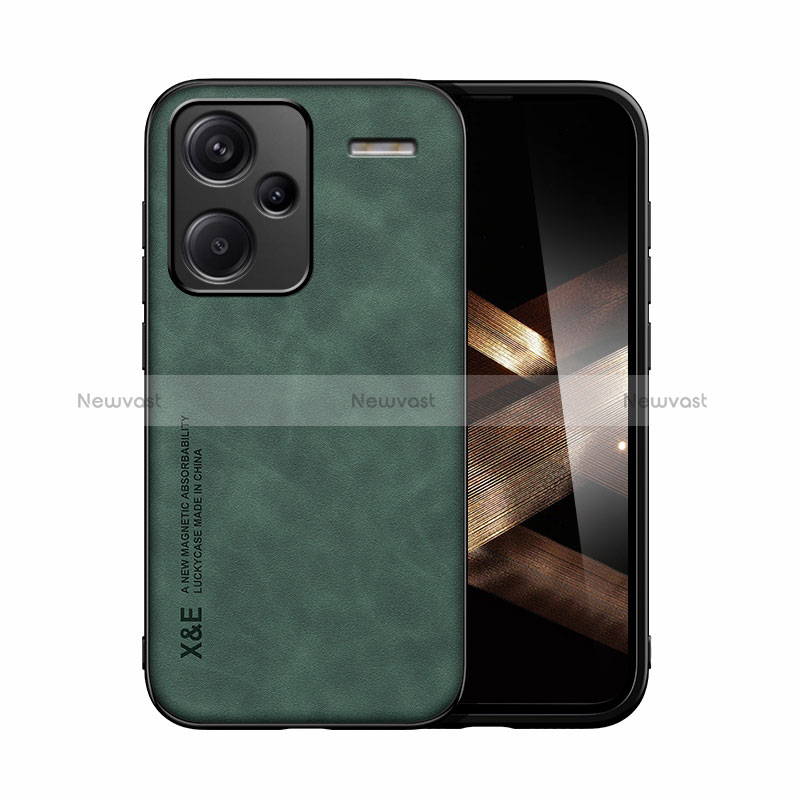 Soft Luxury Leather Snap On Case Cover DY1 for Xiaomi Redmi Note 13 Pro+ Plus 5G Green