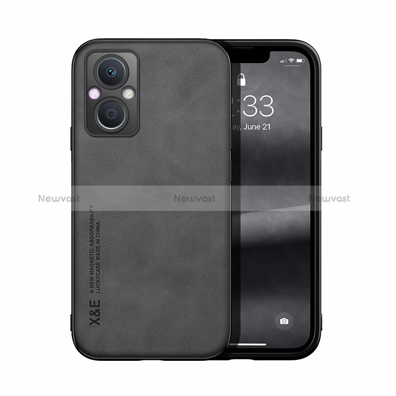 Soft Luxury Leather Snap On Case Cover DY2 for Oppo Reno7 Z 5G Black
