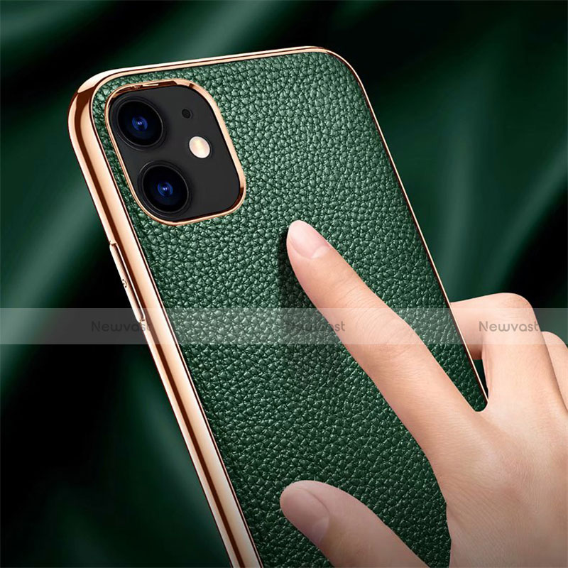 Soft Luxury Leather Snap On Case Cover for Apple iPhone 12