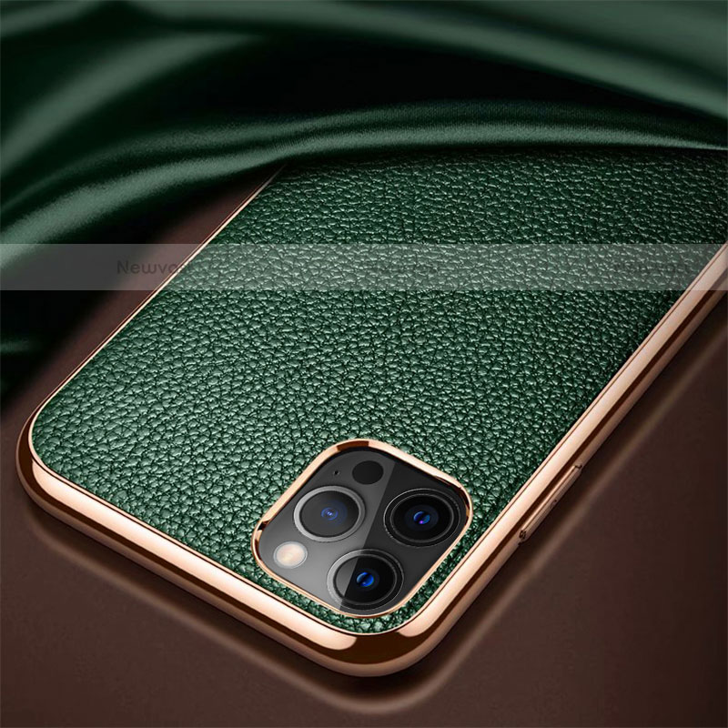 Soft Luxury Leather Snap On Case Cover for Apple iPhone 12 Pro