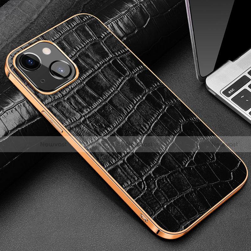Soft Luxury Leather Snap On Case Cover for Apple iPhone 14 Plus