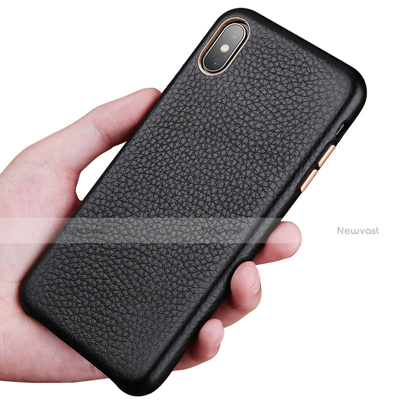 Soft Luxury Leather Snap On Case Cover for Apple iPhone XR