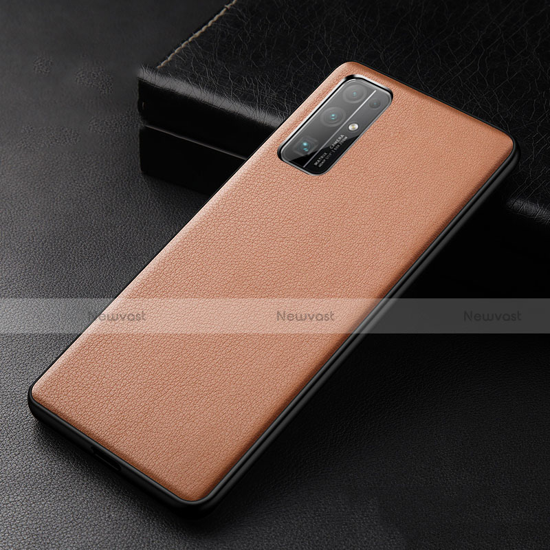 Soft Luxury Leather Snap On Case Cover for Huawei Honor 30 Orange