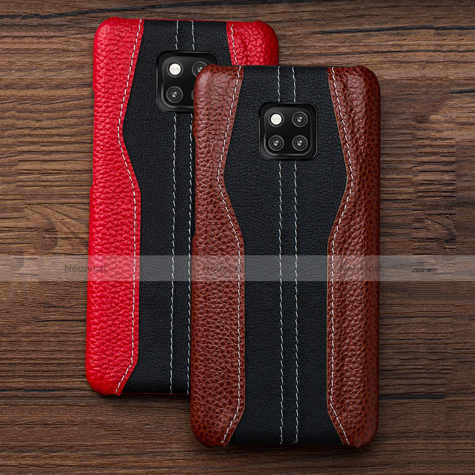 Soft Luxury Leather Snap On Case Cover for Huawei Mate 20 RS