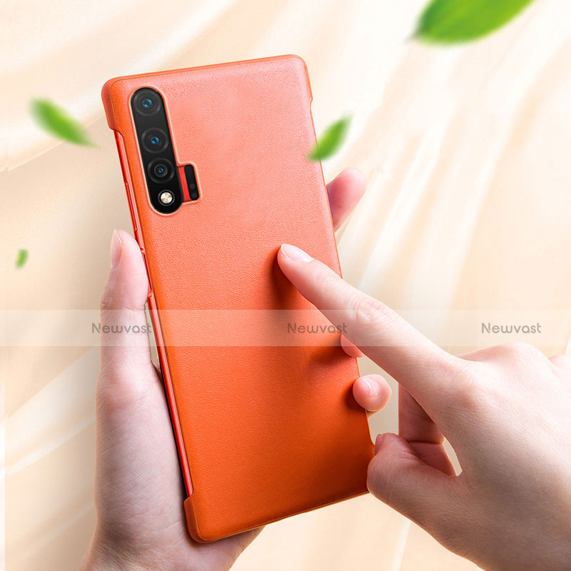 Soft Luxury Leather Snap On Case Cover for Huawei Nova 6