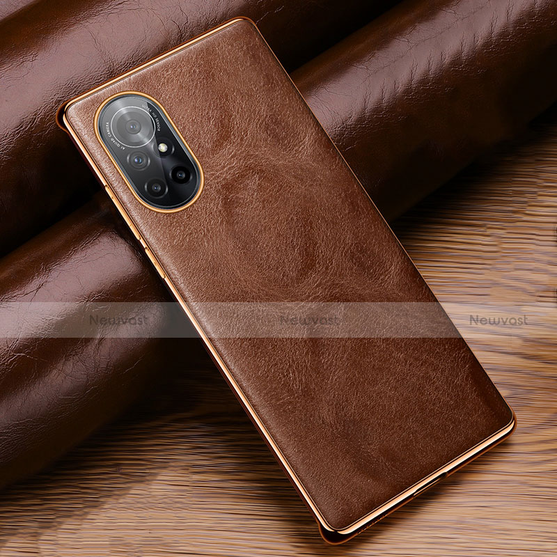 Soft Luxury Leather Snap On Case Cover for Huawei Nova 8 5G