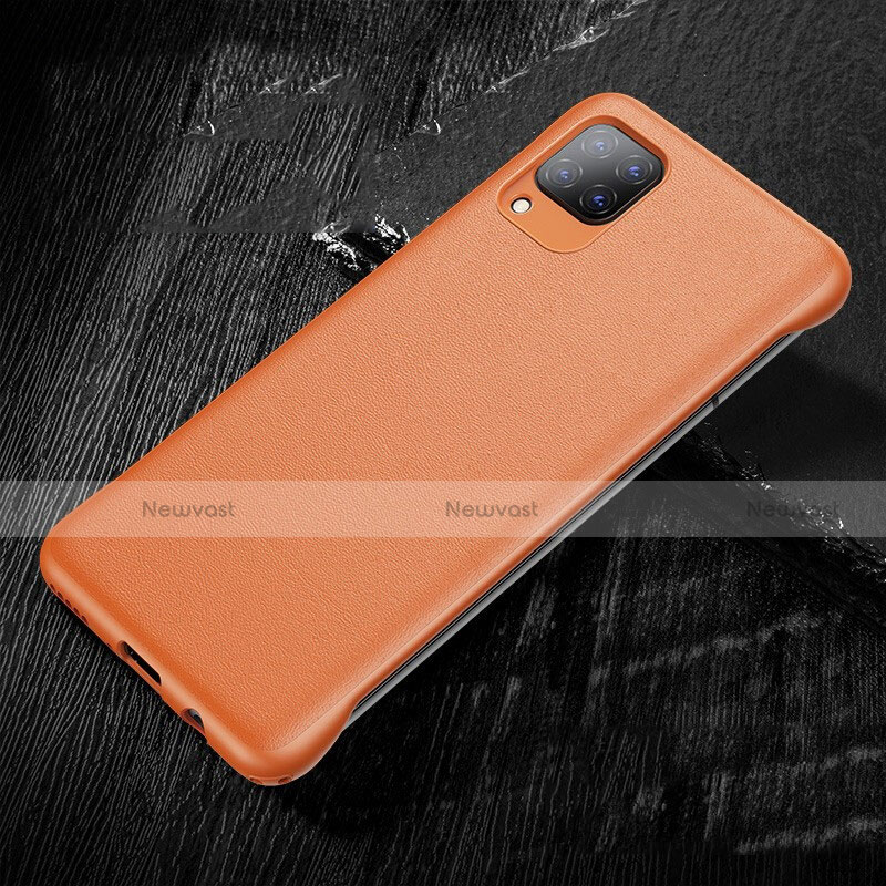 Soft Luxury Leather Snap On Case Cover for Huawei P40 Lite Orange